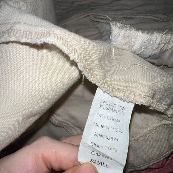 AQUA CROPPED khaki jacket, puff sleeves, adorable for spring! - Picture 5 of 5